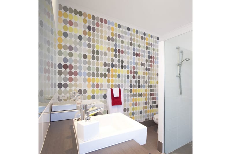 Fototapet Colored Polka Dots 300x231 - Artgeist sp. z o. o. - Inredning - Väggdekor - Tapet & tapettillbehör - Fototapet