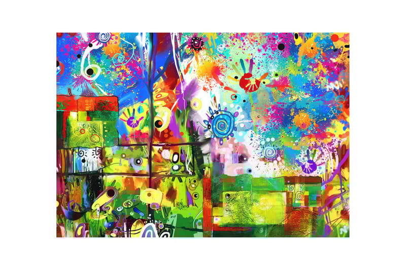 Fototapet Colorful Fantasies 350x245 - Artgeist sp. z o. o. - Inredning - Väggdekor - Tapet & tapettillbehör - Fototapet