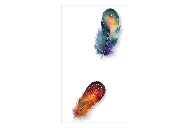 Fototapet Colorful Feathers 50x1000 - Artgeist sp. z o. o. - Inredning - Väggdekor - Tapet & tapettillbehör - Fototapet