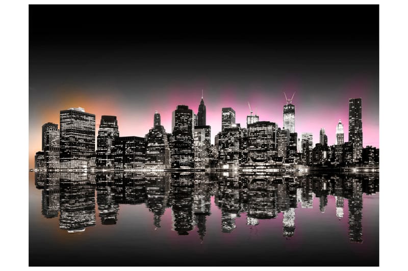 Fototapet Colorful Glow Over NYC 300x231 - Artgeist sp. z o. o. - Inredning - Väggdekor - Tapet & tapettillbehör - Fototapet