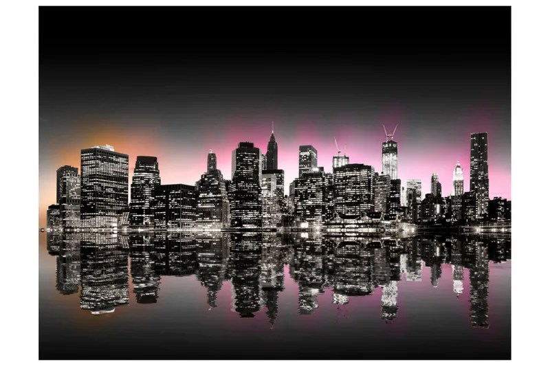 Fototapet Colorful Glow Over NYC 400x309, Artgeist sp. z o. o.
