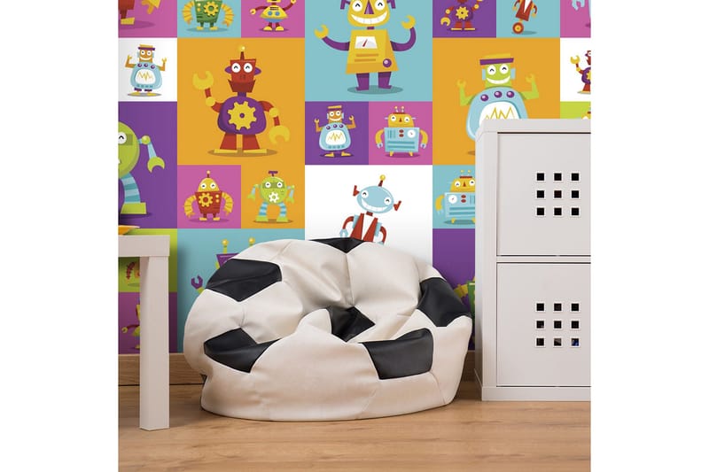 Fototapet Colorful Robots 50x1000, Artgeist sp. z o. o.