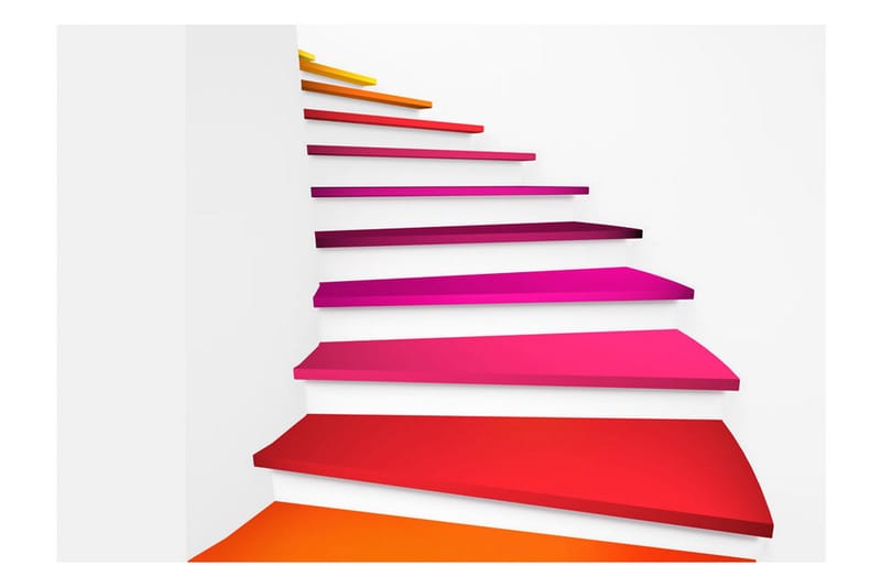 Fototapet Colorful Stairs 150x105 - Artgeist sp. z o. o. - Inredning - Väggdekor - Tapet & tapettillbehör - Fototapet