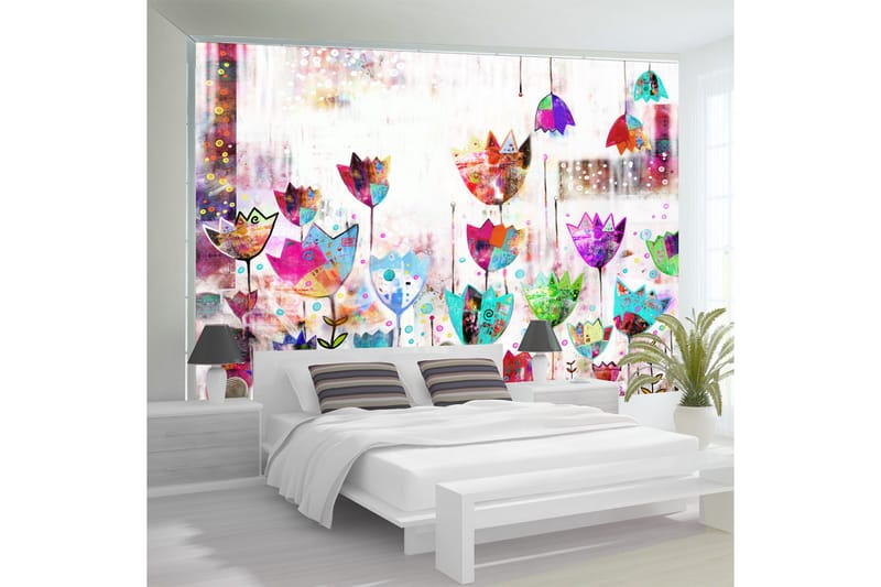 Fototapet Colorful Tulips 150x105 - Artgeist sp. z o. o. - Inredning - Väggdekor - Tapet & tapettillbehör - Fototapet