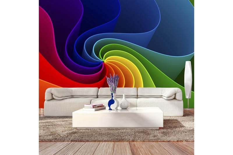 Fototapet Colorful Pinwheel 250x175 - Artgeist sp. z o. o. - Inredning - Väggdekor - Tapet & tapettillbehör - Fototapet