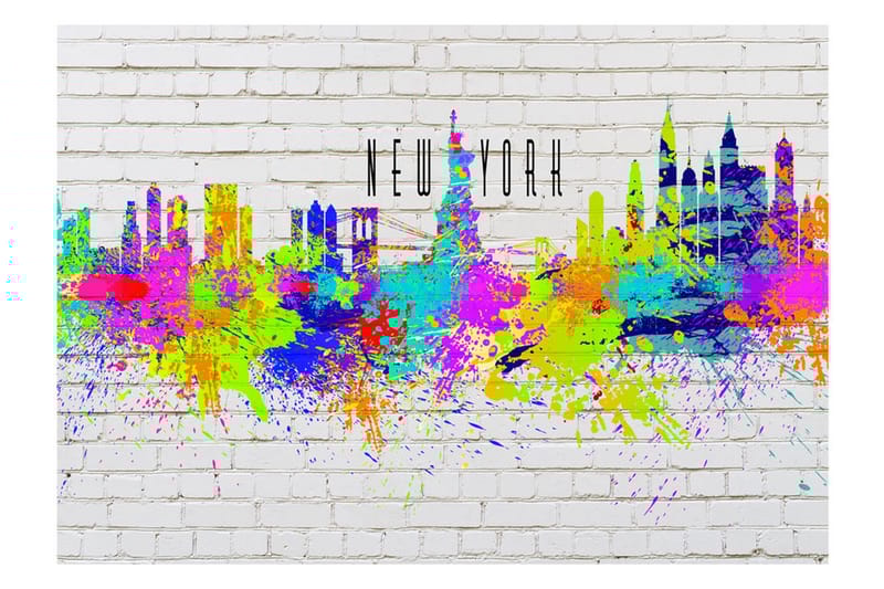 Fototapet Colors Of New York 200x140 - Artgeist sp. z o. o. - Inredning - Väggdekor - Tapet & tapettillbehör - Fototapet