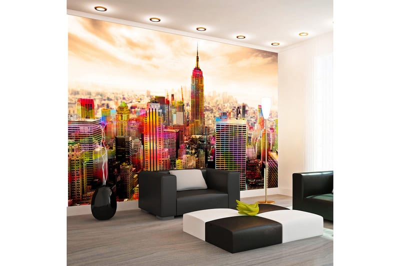Fototapet Colors Of New York City III 400x280 - Artgeist sp. z o. o. - Inredning - Väggdekor - Tapet & tapettillbehör - Fototapet