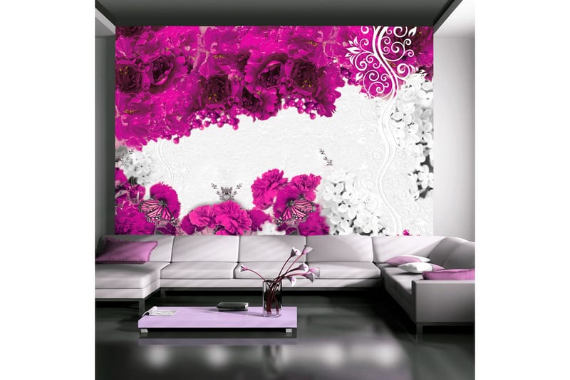 Fototapet Colors Of Spring Fuchsia 350x245 - Artgeist sp. z o. o. - Inredning - Väggdekor - Tapet & tapettillbehör - Fototapet