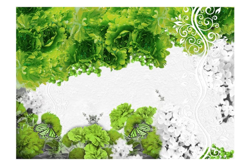Fototapet Colors Of Spring Green 350x245 - Artgeist sp. z o. o. - Inredning - Väggdekor - Tapet & tapettillbehör - Fototapet