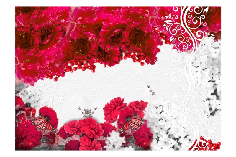 Fototapet Colors Of Spring Red 300x210 - Artgeist sp. z o. o. - Inredning - Väggdekor - Tapet & tapettillbehör - Fototapet