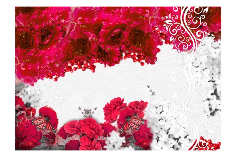 Fototapet Colors Of Spring Red 350x245 - Artgeist sp. z o. o. - Inredning - Väggdekor - Tapet & tapettillbehör - Fototapet