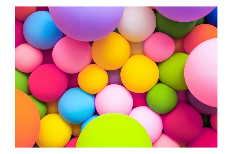 Fototapet Colourful Balls 300x210 - Artgeist sp. z o. o. - Inredning - Väggdekor - Tapet & tapettillbehör - Fototapet