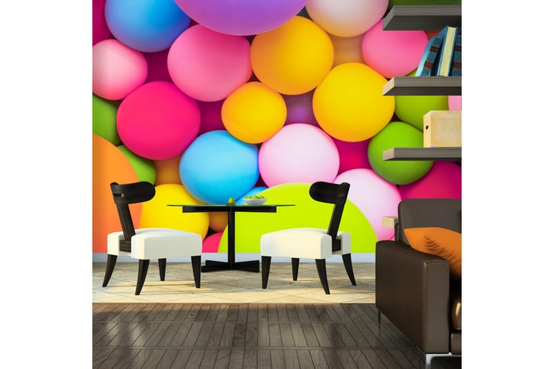 Fototapet Colourful Balls 350x245 - Artgeist sp. z o. o. - Inredning - Väggdekor - Tapet & tapettillbehör - Fototapet