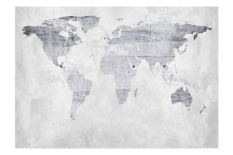 Fototapet Concrete Map 300x210 - Artgeist sp. z o. o. - Inredning - Väggdekor - Tapet & tapettillbehör - Fototapet