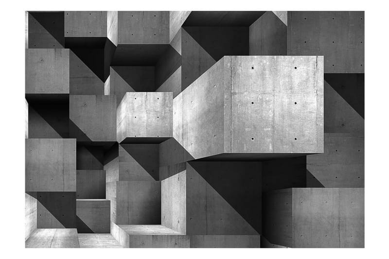 Fototapet Concrete Skyscrapers 350x245 - Artgeist sp. z o. o. - Inredning - Väggdekor - Tapet & tapettillbehör - Fototapet