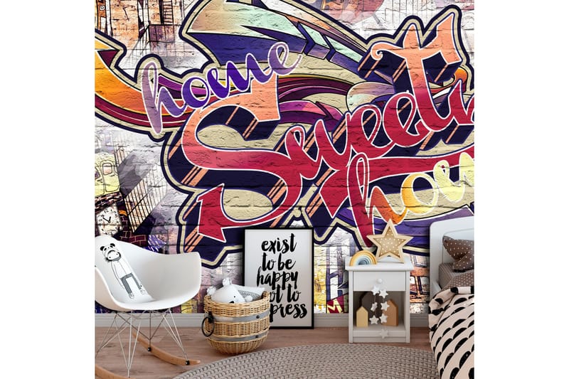 Fototapet Cool Graffiti 350x245 - Artgeist sp. z o. o. - Inredning - Väggdekor - Tapet & tapettillbehör - Fototapet