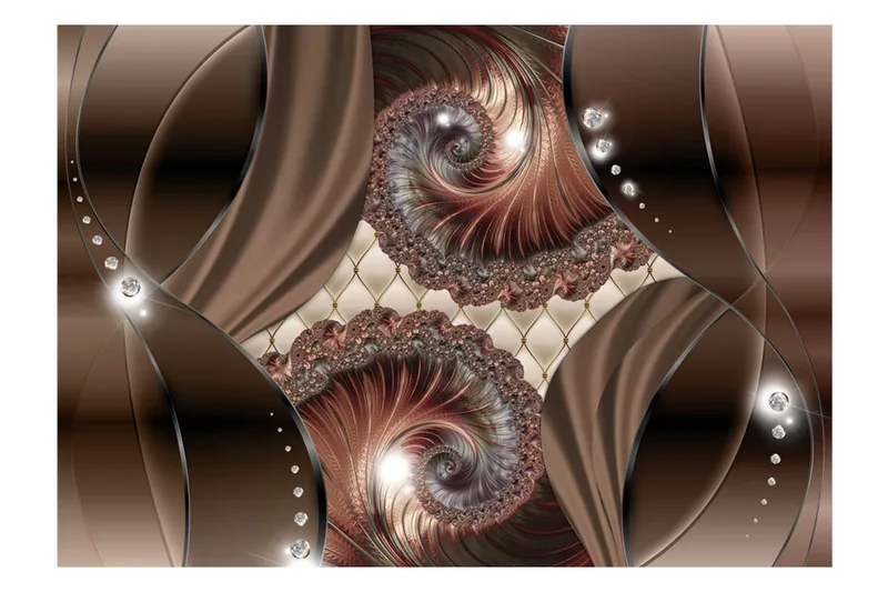 Fototapet Cooper Shells 300x210 - Artgeist sp. z o. o. - Inredning - Väggdekor - Tapet & tapettillbehör - Fototapet