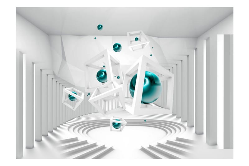 Fototapet Corridor Of Geometry 100x70 - Artgeist sp. z o. o. - Inredning - Väggdekor - Tapet & tapettillbehör - Fototapet