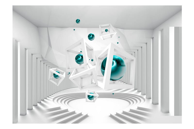 Fototapet Corridor Of Geometry 250x175 - Artgeist sp. z o. o. - Inredning - Väggdekor - Tapet & tapettillbehör - Fototapet