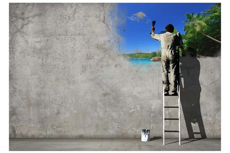 Fototapet Creative Process 350x245 - Artgeist sp. z o. o. - Inredning - Väggdekor - Tapet & tapettillbehör - Fototapet