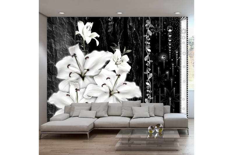 Fototapet Crying Lilies 300x210 - Artgeist sp. z o. o. - Inredning - Väggdekor - Tapet & tapettillbehör - Fototapet