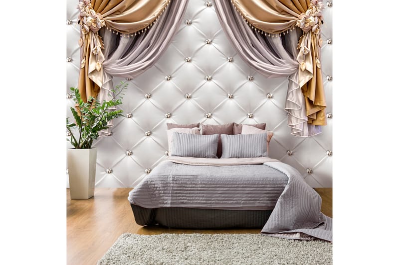 Fototapet Curtain Of Luxury 250x175 - Artgeist sp. z o. o. - Inredning - Väggdekor - Tapet & tapettillbehör - Fototapet