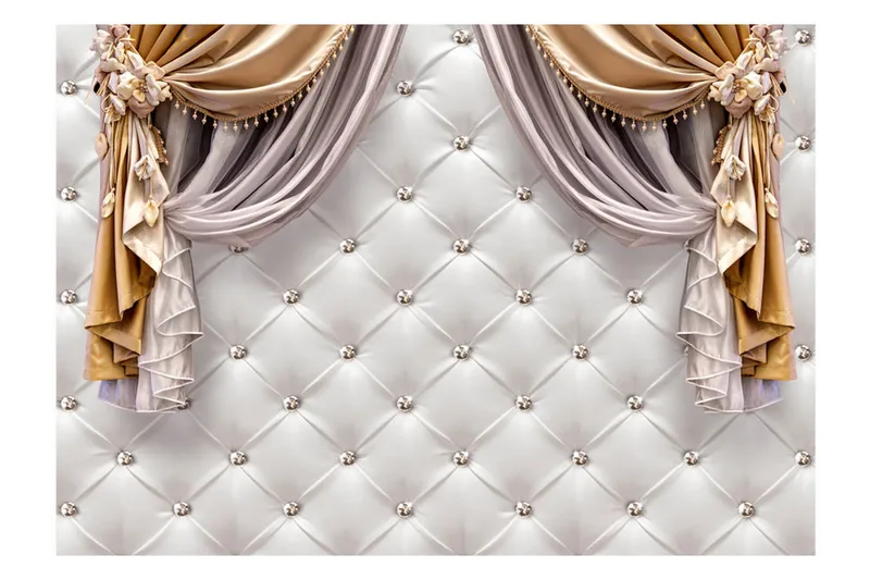 Fototapet Curtain Of Luxury 300x210 - Artgeist sp. z o. o. - Inredning - Väggdekor - Tapet & tapettillbehör - Fototapet