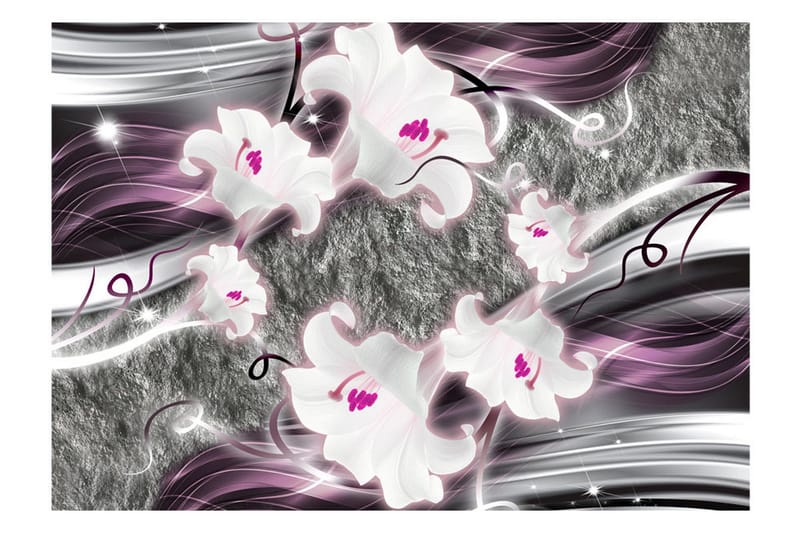 Fototapet Dance Of Charmed Lilies 200x140 - Artgeist sp. z o. o. - Inredning - Väggdekor - Tapet & tapettillbehör - Fototapet