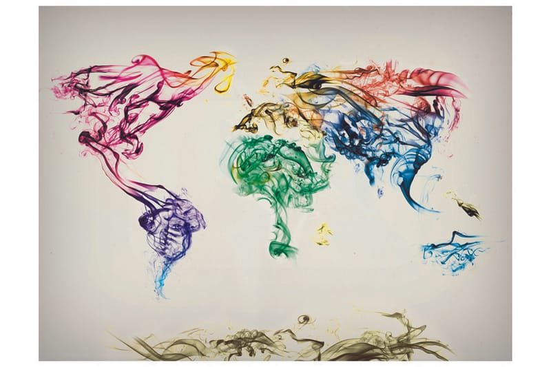 Fototapet Dancing Smoke Trails 200x154 - Artgeist sp. z o. o. - Inredning - Väggdekor - Tapet & tapettillbehör - Fototapet