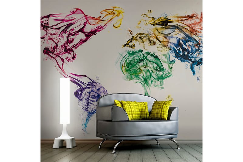 Fototapet Dancing Smoke Trails 450x270 - Artgeist sp. z o. o. - Inredning - Väggdekor - Tapet & tapettillbehör - Fototapet