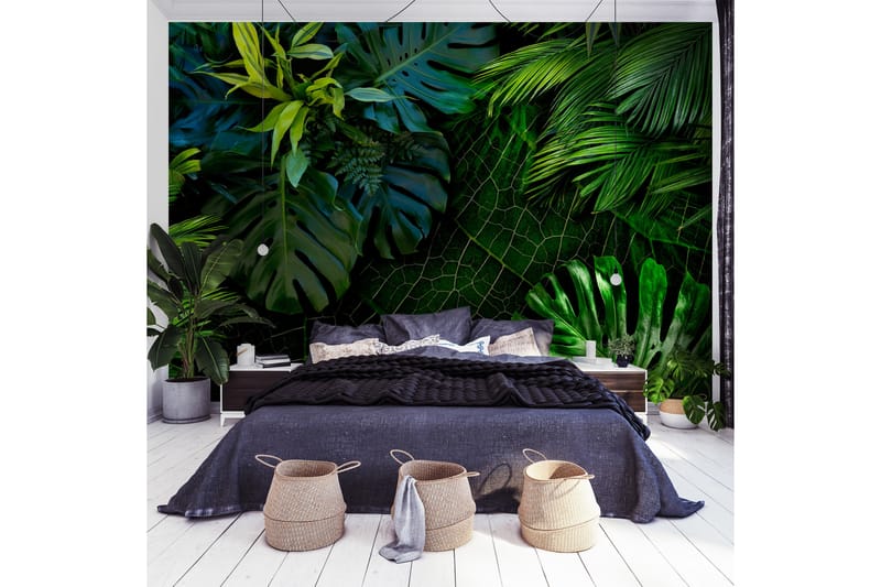 Fototapet Dark Jungle 400x280 - Artgeist sp. z o. o. - Inredning - Väggdekor - Tapet & tapettillbehör - Fototapet