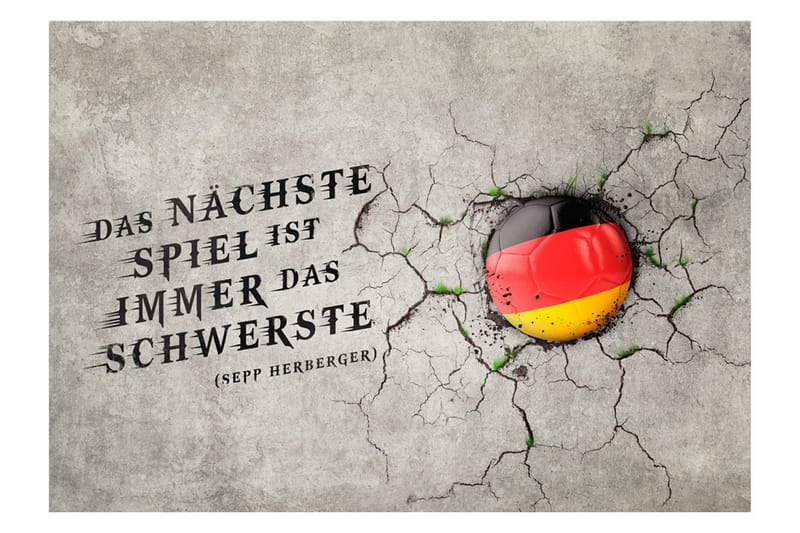 Fototapet Das Nächste Spiel Ist Immer 100x70 - Artgeist sp. z o. o. - Inredning - Väggdekor - Tapet & tapettillbehör - Fototapet