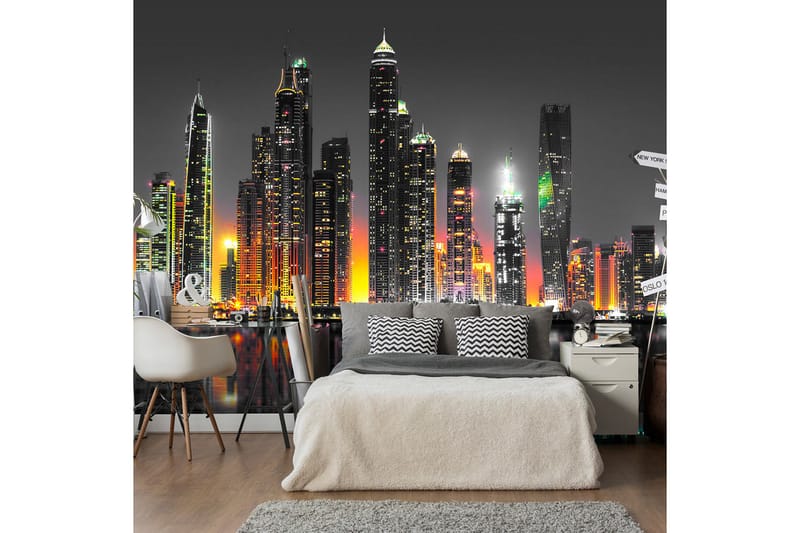 Fototapet Desert City Dubai 100x70 - Artgeist sp. z o. o. - Inredning - Väggdekor - Tapet & tapettillbehör - Fototapet