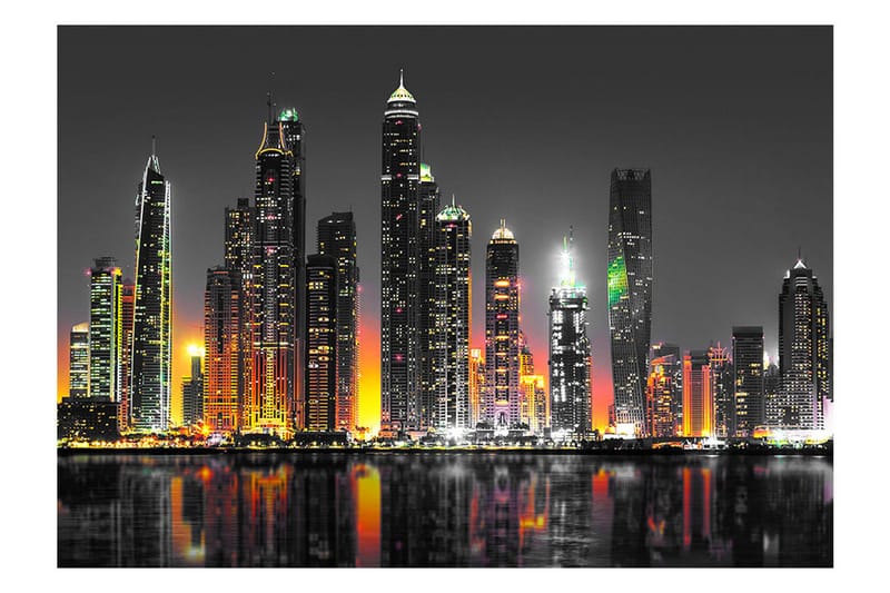 Fototapet Desert City Dubai 150x105 - Artgeist sp. z o. o. - Inredning - Väggdekor - Tapet & tapettillbehör - Fototapet