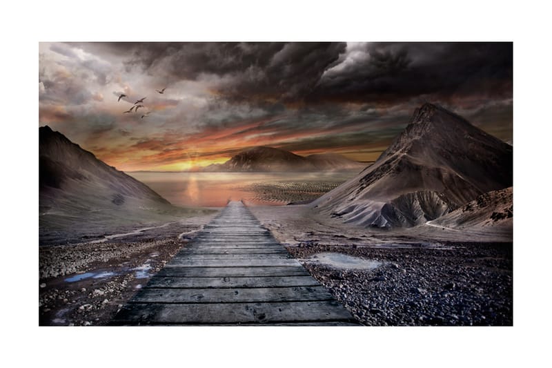 Fototapet Deserted Mark 450x270 - Artgeist sp. z o. o. - Inredning - Väggdekor - Tapet & tapettillbehör - Fototapet