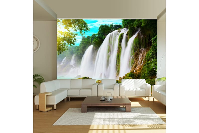 Fototapet Detian Vattenfall Kina 350x270 - Artgeist sp. z o. o. - Inredning - Väggdekor - Tapet & tapettillbehör - Fototapet