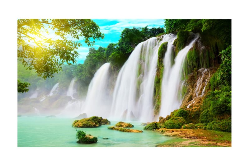 Fototapet Detian Vattenfall Kina 450x270 - Artgeist sp. z o. o. - Inredning - Väggdekor - Tapet & tapettillbehör - Fototapet