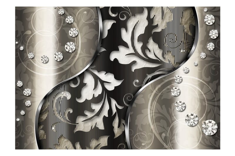 Fototapet Diamond Leaves 250x175 - Artgeist sp. z o. o. - Inredning - Väggdekor - Tapet & tapettillbehör - Fototapet