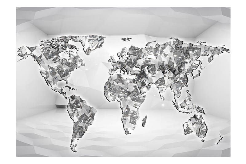 Fototapet Diamond Map 300x210 - Artgeist sp. z o. o. - Inredning - Väggdekor - Tapet & tapettillbehör - Fototapet