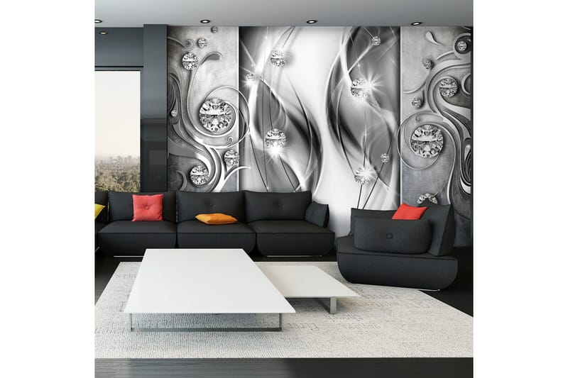 Fototapet Diamonds In Silver 400x280, Artgeist sp. z o. o.