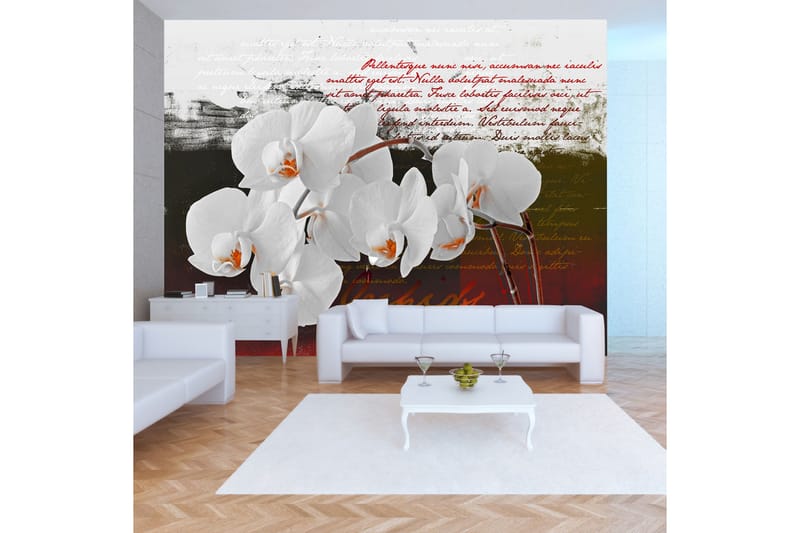 Fototapet Diary And Orchid 250x175 - Artgeist sp. z o. o. - Fototapet