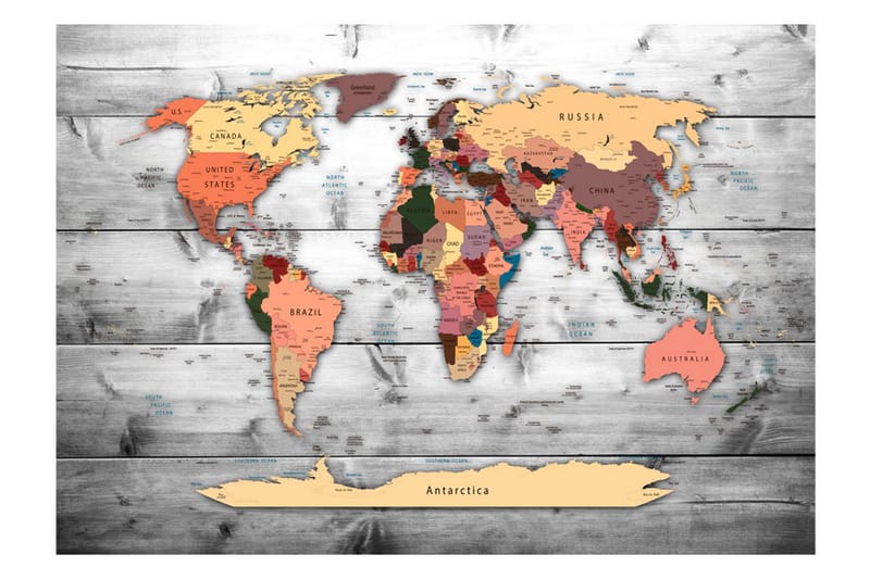 Fototapet Direction World 250x175 - Artgeist sp. z o. o. - Inredning - Väggdekor - Tapet & tapettillbehör - Fototapet