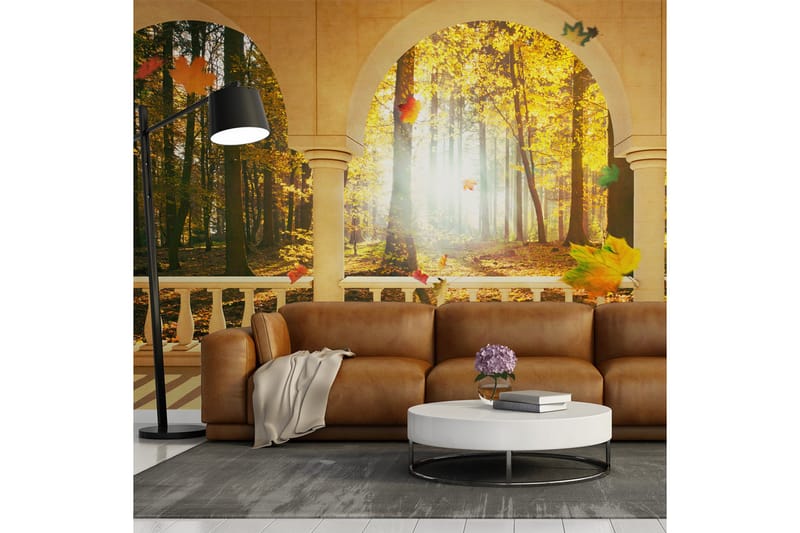 Fototapet Dream About Autumnal Forest 450x270 - Artgeist sp. z o. o. - Inredning - Väggdekor - Tapet & tapettillbehör - Fototapet