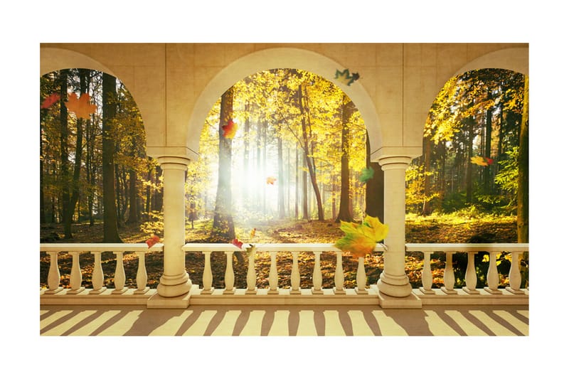 Fototapet Dream About Autumnal Forest 450x270 - Artgeist sp. z o. o. - Inredning - Väggdekor - Tapet & tapettillbehör - Fototapet