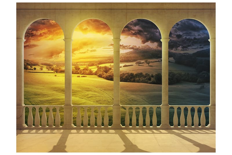 Fototapet Dream About Magical Fields 200x154 - Artgeist sp. z o. o. - Inredning - Väggdekor - Tapet & tapettillbehör - Fototapet