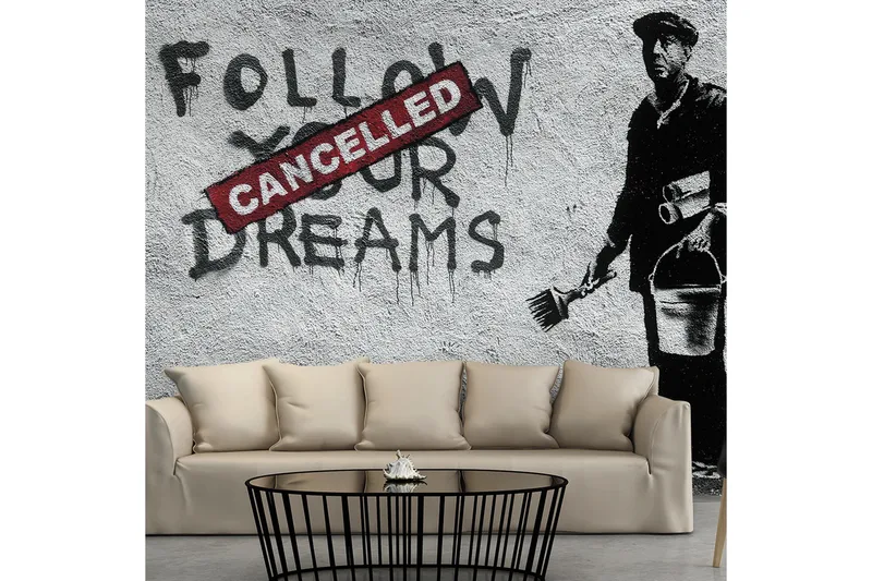 Fototapet Dreams Cancelled Banksy 400x280, Artgeist sp. z o. o.