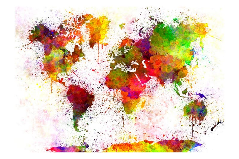 Fototapet Dyed World 350x245 - Artgeist sp. z o. o. - Inredning - Väggdekor - Tapet & tapettillbehör - Fototapet