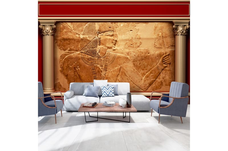 Fototapet Egyptian Walls 350x245 - Artgeist sp. z o. o. - Inredning - Väggdekor - Tapet & tapettillbehör - Fototapet