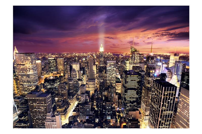 Fototapet Evening In New York City 250x175 - Artgeist sp. z o. o. - Inredning - Väggdekor - Tapet & tapettillbehör - Fototapet