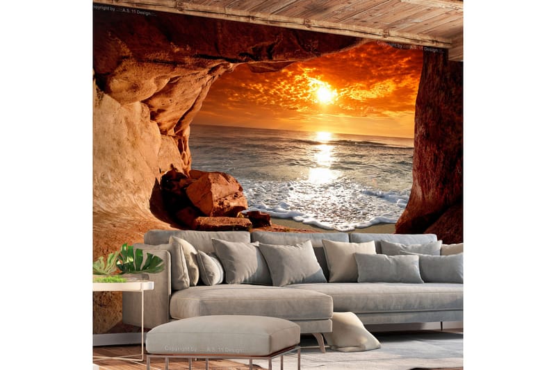 Fototapet Exit From The Cave 350x245 - Artgeist sp. z o. o. - Inredning - Väggdekor - Tapet & tapettillbehör - Fototapet